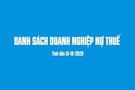 Thanh Hóa: Công khai danh sách các doanh nghiệp có số nợ thuế tính đến thời điểm 31/10/2020