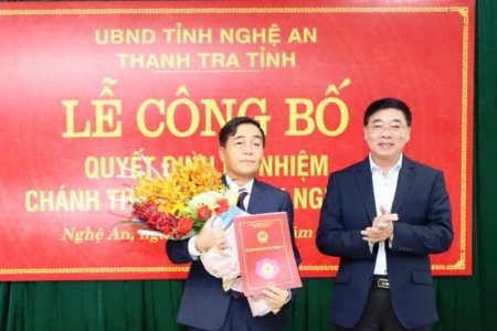 Nghệ An có tân Chánh thanh tra