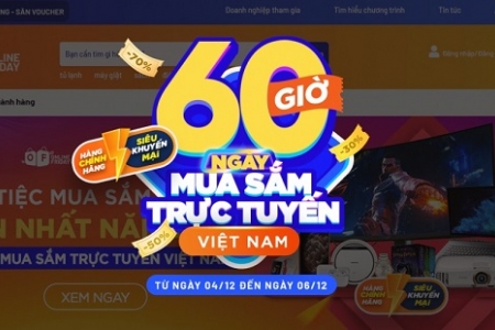 Đã có 3,7 triệu đơn hàng trong "60 giờ mua sắm trực tuyến Việt Nam"