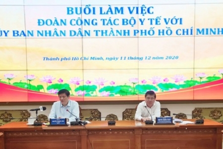 Bộ Y tế làm việc với UBND TP. HCM về công tác y tế và phòng chống dịch Covid-19