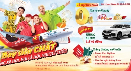 Bay “chất” cùng Vietjet – Vui lễ hội, trúng xe hơi, chào năm mới