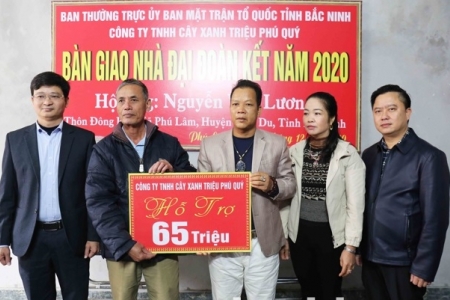 Bắc Ninh: Toàn tỉnh hỗ trợ xây dựng 155 nhà “Đại đoàn kết” cho hộ nghèo