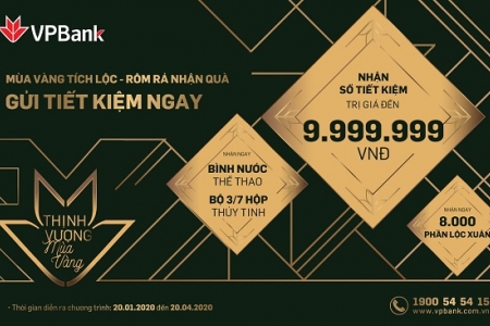 VPBank tặng hàng nghìn quà tặng cho khách hàng gửi tiết kiệm dịp đầu năm