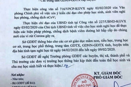 Bắc Ninh: Học sinh toàn tỉnh được nghỉ học để thực hiện các công tác phòng chống dịch bệnh