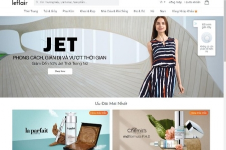 Website thương mại điện tử Leflair ngừng hoạt động