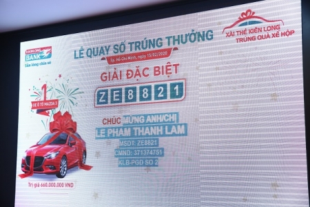 Xài thẻ Kienlongbank trúng ô tô giá trị 660 triệu đồng