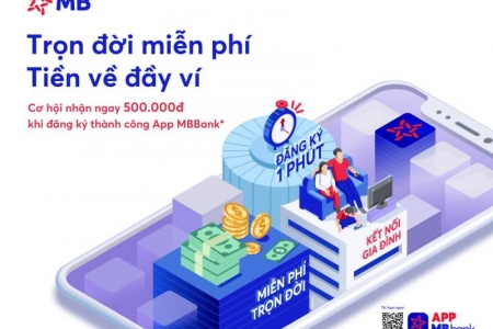 Miễn phí giao dịch Online thời Covid–19 cùng MBBank