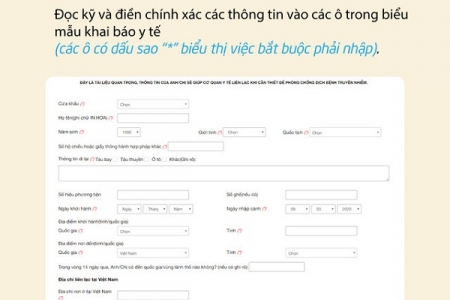 Hướng dẫn các bước khai báo y tế toàn dân