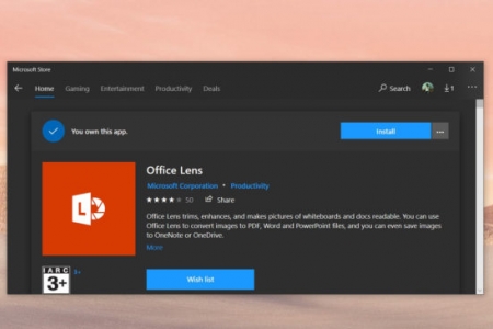 Microsoft đã ngừng hỗ trợ Office Lens