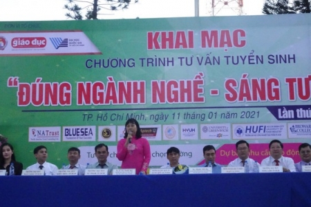 TPHCM: Học sinh hơn 100 trường THPT tham gia chương trình tư vấn tuyển sinh năm 2021