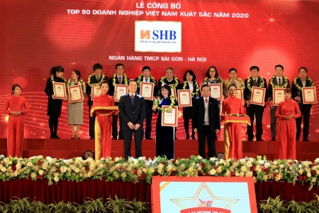 SHB được vinh danh Top 50 doanh nghiệp xuất sắc nhất Việt Nam