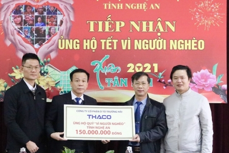 THACO tặng hơn 17 tỷ đồng lo tết cho người nghèo