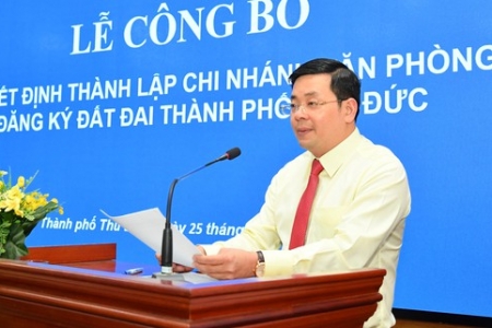 TP. HCM: Thành lập chi nhánh Văn phòng Đăng ký đất đai TP Thủ Đức