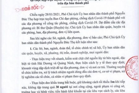 TP. Hải Phòng kích hoạt các biện pháp phòng chống dịch Covid-19