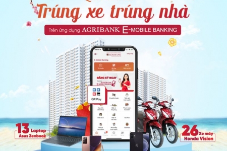 Thanh toán QR Pay nhận “siêu quà tặng” trên ứng dụng Agribank E-Mobile Banking