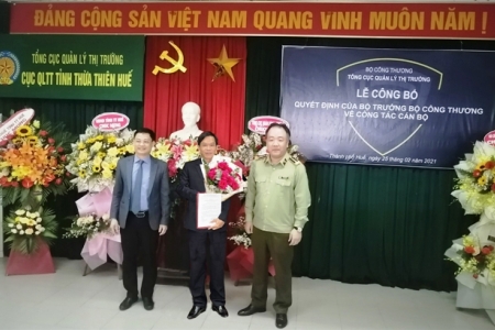 Thừa Thiên Huế: Phó giám đốc Sở Công thương được bổ nhiệm làm Cục trưởng Cục Quản lý Thị trường