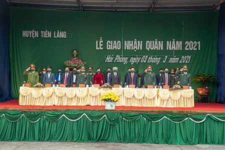 Hải Phòng: Lễ giao nhận quân năm 2021 diễn ra trang trọng, nhanh gọn, bảo đảm an toàn phòng chống dịch COVID-19
