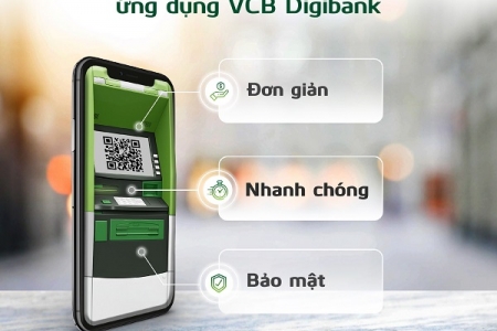 Rút tiền tại ATM không cần dùng thẻ vật lý