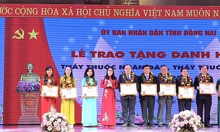 Đồng Nai: 40 cá nhân nhận danh hiệu Thầy thuốc Nhân dân, Thầy thuốc Ưu tú