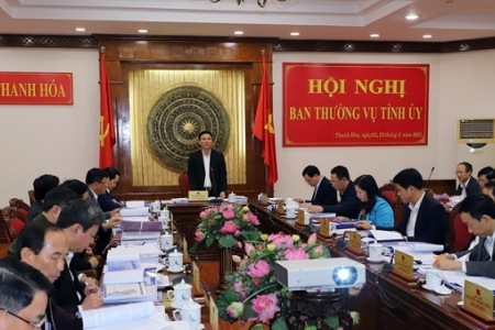 Ban Thường vụ Tỉnh ủy Thanh Hóa cho ý kiến vào Quy hoạch tỉnh thời kỳ 2021-2030, tầm nhìn đến 2045