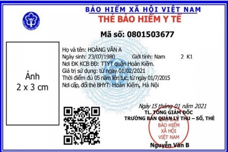 Từ 1/4, thẻ bảo hiểm y tế mẫu mới sẽ được sử dụng trên toàn quốc