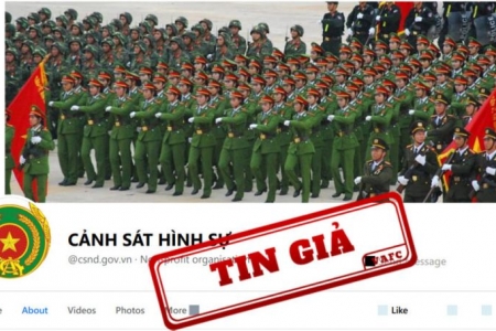 Trang Fanpage “Cảnh Sát Hình Sự” giả mạo thông tin Bộ Công an