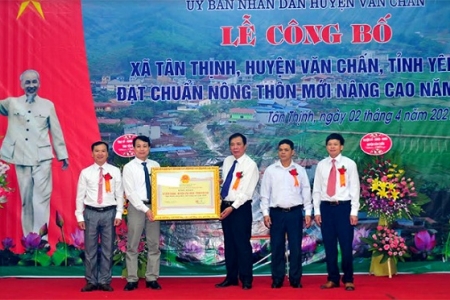 Yên Bái: Xã đầu tiên của huyện Văn Chấn đạt chuẩn nông thôn mới nâng cao