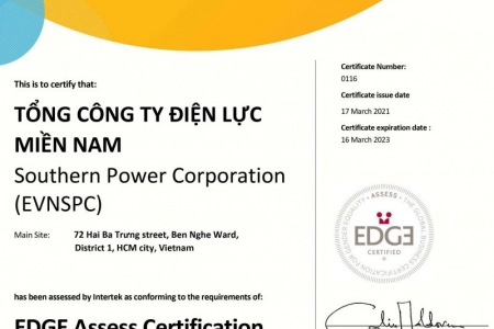 EVNSPC nhận chứng chỉ Bình đẳng giới toàn cầu (EDGE)