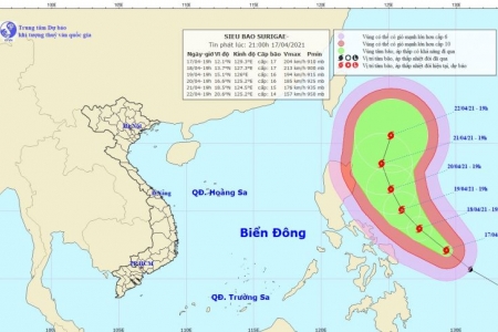 Sẵn sàng các biện pháp ứng phó với siêu bão Surigae