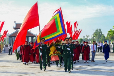 Lần đầu tiên tổ chức Lễ giỗ Tổ Hùng Vương tại Đền thờ Vua Hùng lớn nhất Đồng bằng sông Cửu Long