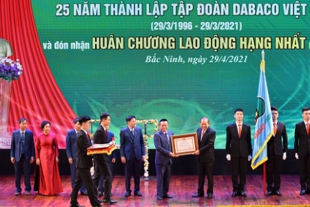 Tập đoàn Dabaco Việt Nam kỷ niệm 25 năm thành lập và đón nhận Huân chương Lao động hạng Nhất lần thứ 3