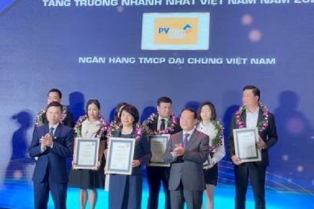 PVcomBank lọt Top 500 DN tăng trưởng nhanh nhất Việt Nam năm 2021