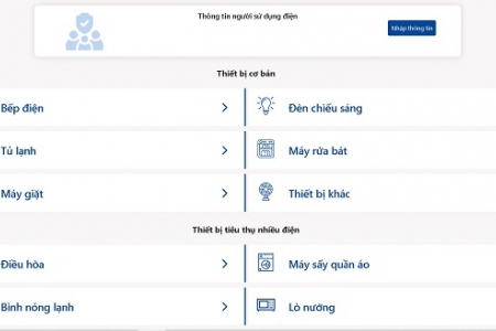 EVN triển khai công cụ ước tính sản lượng điện tiêu thụ trong sinh hoạt