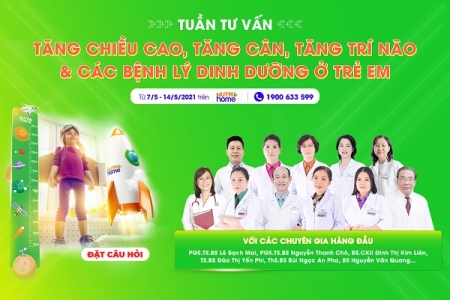 Tư vấn trực tuyến về tăng chiều cao & tăng cân cho trẻ em