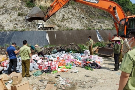 Ninh Bình: Buộc tiêu hủy hàng hóa vi phạm trị giá trên 1,4 tỷ đồng