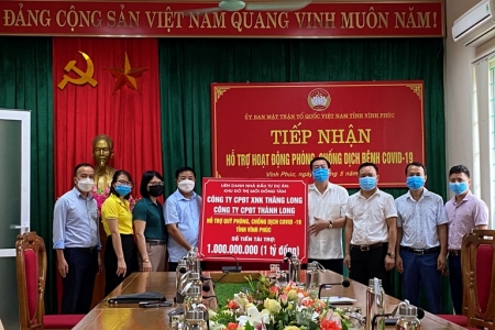 Vĩnh Phúc tiếp nhận hỗ trợ phòng, chống dịch