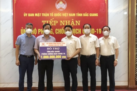 TKV ủng hộ 13,5 tỷ đồng cho các địa phương phòng chống dịch bệnh Covid-19