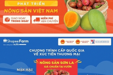 Sản phẩm nông sản các địa phương trên sàn thương mại điện tử Shopee