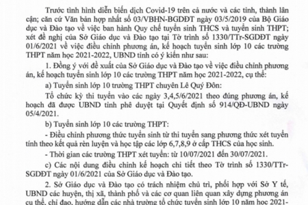 Bà Rịa Vũng Tàu: Điều chỉnh tuyển sinh vào lớp 10 từ thi tuyển sang xét tuyển