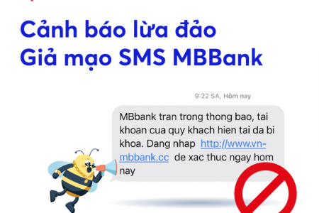 MB cảnh báo lừa đảo qua SMS MBBank