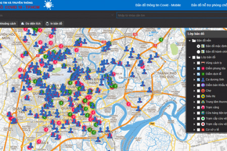 TPHCM: Ra mắt “Bản đồ hỗ trợ phòng chống dịch Covid-19”