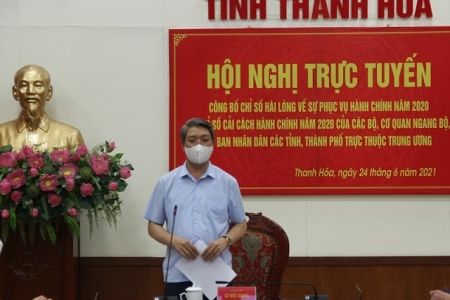 Thanh Hoá xếp thứ 29/63 tỉnh, thành phố về Chỉ số cải cách hành chính