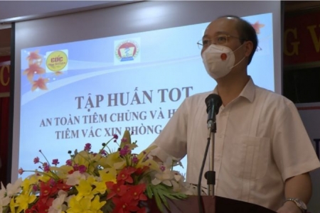 Thái Nguyên: Tập huấn TOT về an toàn tiêm chủng và hướng dẫn tiêm vắc xin phòng Covid-19