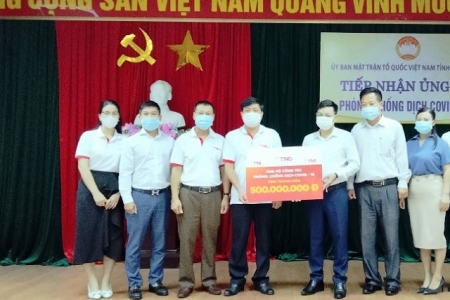 Tập đoàn TNG Holdings Vietnam ủng hộ tỉnh Thanh Hóa 500 triệu đồng phòng, chống dịch Covid-19