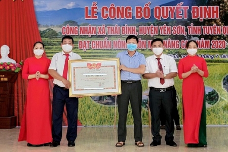 Tuyên Quang: Công nhận xã Thái Bình đạt chuẩn nông thôn mới nâng cao