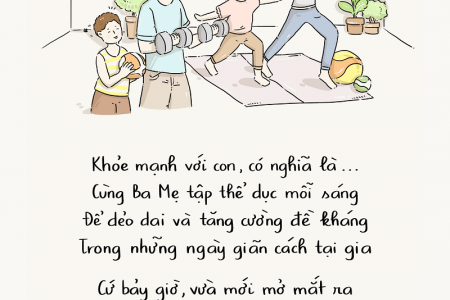 Mong muốn về cuộc sống khỏe mạnh của trẻ em trong mùa dịch qua góc nhìn hội họa