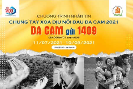 Phát động chương trình nhắn tin “Chung tay xoa dịu nỗi đau da cam 2021”