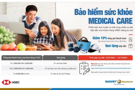 Bảo hiểm Bảo Việt và HSBC ra mắt phiên bản trực tuyến bảo hiểm sức khỏe Medical Care cùng nhiều ưu đãi hấp dẫn