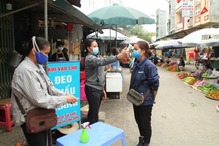 Vĩnh Phúc tăng cường phòng, chống dịch Covid-19 tại các chợ