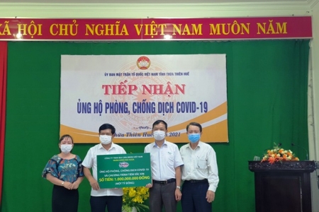 Thừa Thiên Huế: HUDA- ủng hộ 01 tỉ đồng vào quỹ phòng, chống dịch Covid-19